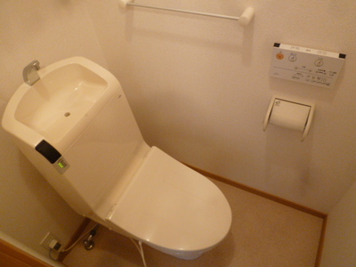 Toilet. With warm water washing toilet seat