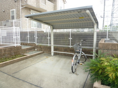 Other common areas. There are bicycle parking on site