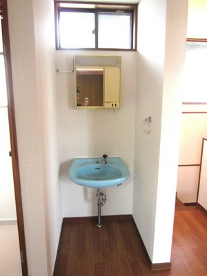 Washroom. There is a wash basin also on the second floor!