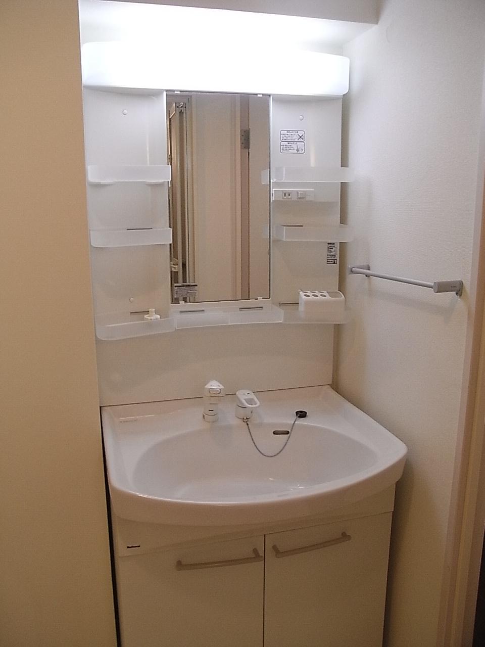 Wash basin, toilet. Bathroom vanity