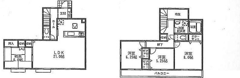 Floor plan. (1), Price 62,800,000 yen, 4LDK, Land area 142.96 sq m , Building area 112.2 sq m