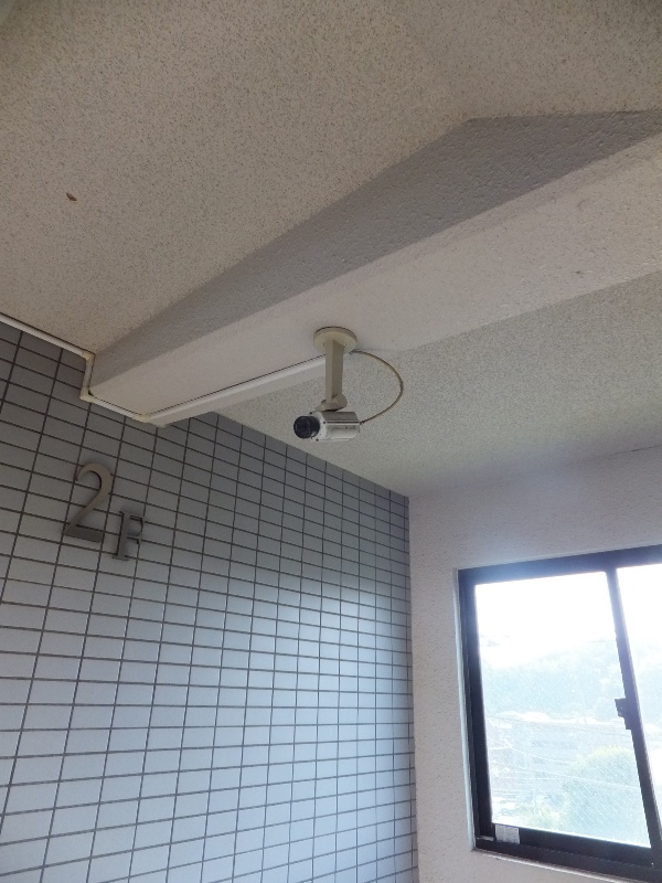 Security. Security cameras installed on each floor