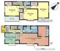 Floor plan. (1 Building), Price 49,800,000 yen, 4LDK, Land area 100.08 sq m , Building area 96.05 sq m