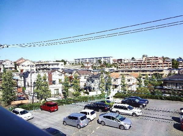 Balcony. A view from the second floor balcony. 