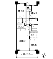 Floor: 3LDK + FD + WIC, the occupied area: 80.64 sq m, Price: TBD