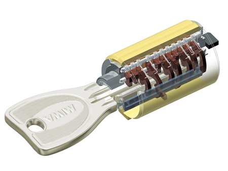 Security.  [Progressive cylinder key] To the entrance door, There key pattern ways about 100 billion, Adopt a high crime prevention progressive cylinder key. (Conceptual diagram)