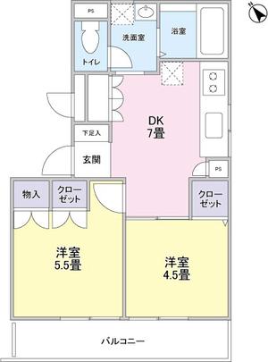 Floor plan. Heisei 24 June indoor part renovated