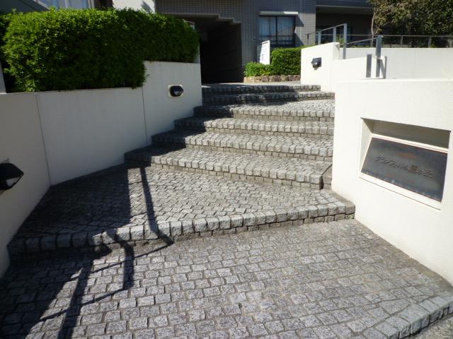 Local appearance photo. This approach leading to the apartment entrance
