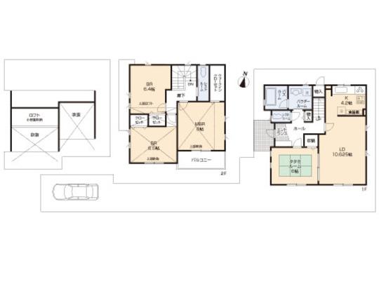 Floor plan. 70,800,000 yen, 3LDK, Land area 135.15 sq m , Building area 103.22 sq m floor plan