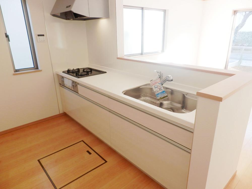 Same specifications photo (kitchen). The kitchen is a popular face-to-face! It is with a glad dishwasher! Cooking space is also widely, There is also under-floor storage, Excellent usability (company specification example)