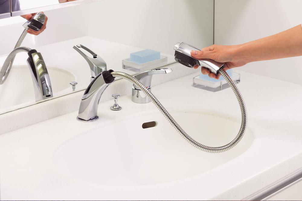 Other Equipment. I can use pull out the lift-up shower water washing head to help you when and cleaning washing hair, It is very convenient when you wash the shampoo and bowl.