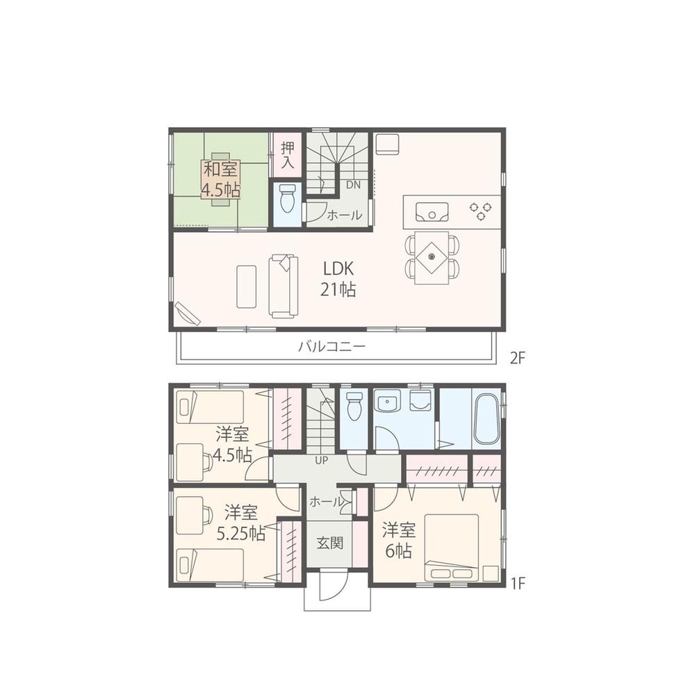 Compartment figure. Land price 31,800,000 yen, Land area 125.1 sq m