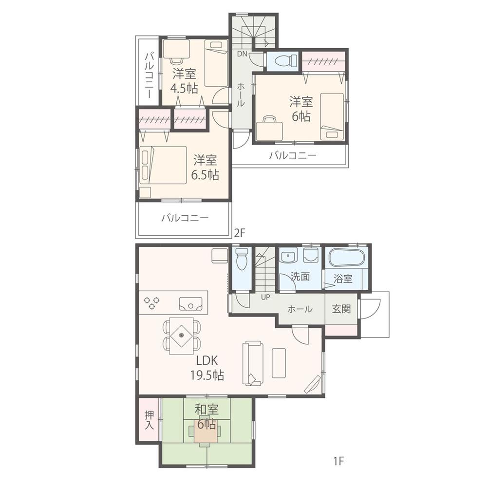 Compartment figure. Land price 34,300,000 yen, Land area 125.1 sq m