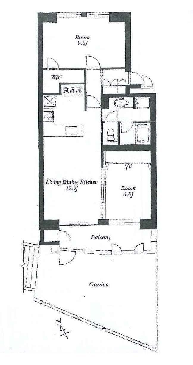 Floor plan. 2LDK, Price 33,800,000 yen, Occupied area 67.04 sq m , Balcony area 8.28 sq m