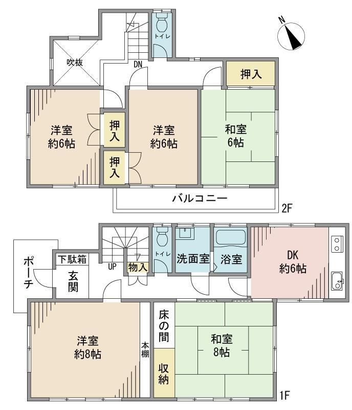Floor plan. 61,800,000 yen, 5DK, Land area 171.92 sq m , Building area 120.6 sq m floor plan