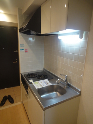 Kitchen. Convenient two-burner stove Installed