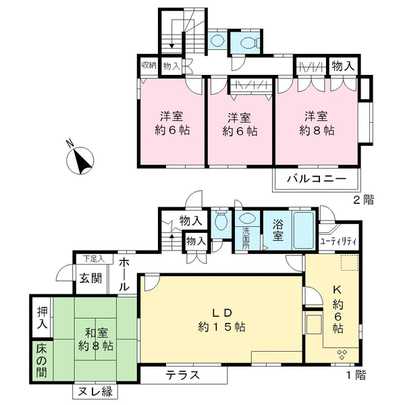Floor plan. Yokohama City, Kanagawa Prefecture, Aoba-ku, Ichigao cho