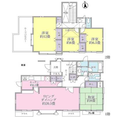 Floor plan. ~ Floor: 4LD ・ K type / Building area: 147.39 sq m  ~