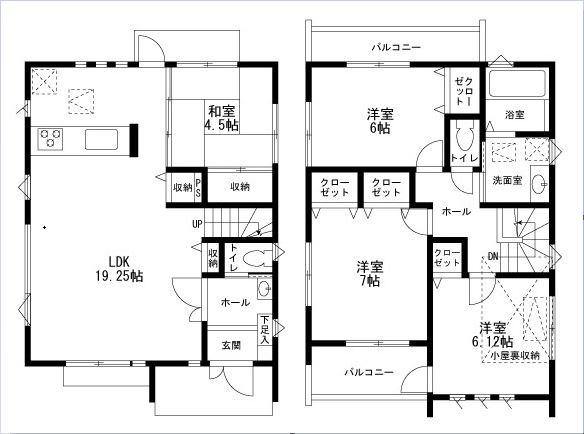 Building plan example (floor plan). The building is a reference plan.  87.80 sq m 1420 million (excluding tax)