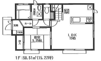 Floor plan. 51,800,000 yen, 4LDK, Land area 126.98 sq m , Building area 94.39 sq m 1 floor Floor
