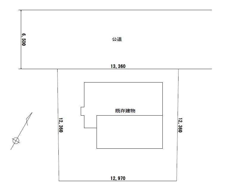 Compartment figure. Land price 46,800,000 yen, Land area 162.81 sq m topographic map