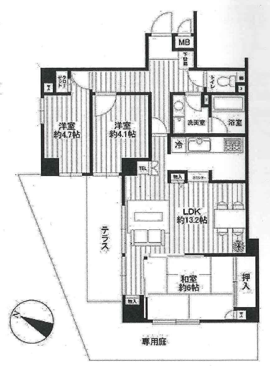 Floor plan. 3LDK, Price 21.9 million yen, Occupied area 70.52 sq m