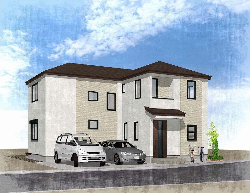 Local appearance photo. Flooring ・ Our original specification using natural solid wood in joinery