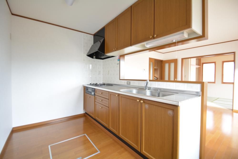 Kitchen. I will put even the cupboard because the wider the back of the kitchen ☆