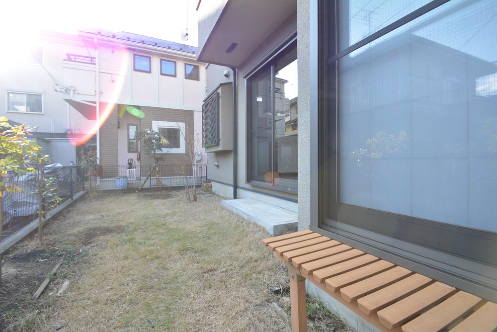 Garden. You can make also like planting and wood deck ☆