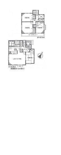 Floor plan. 48,800,000 yen, 4LDK, Land area 140 sq m , Building area 101.43 sq m floor plan