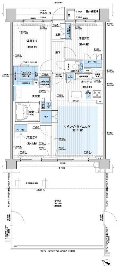 Floor: 3LDK + WIC, the occupied area: 70.48 sq m, Price: TBD