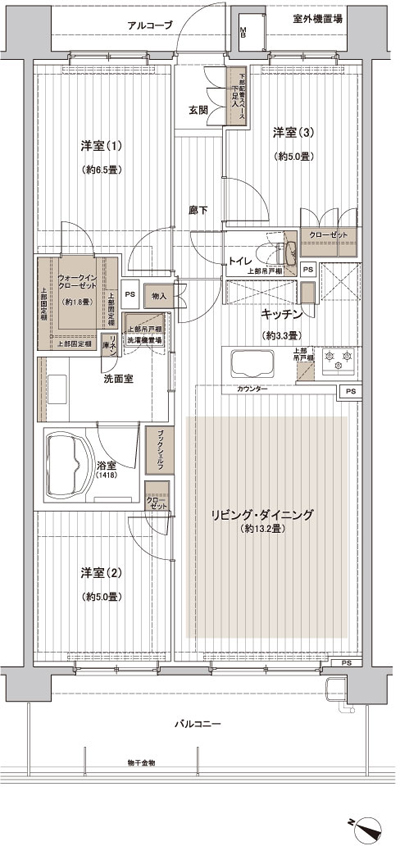 Floor: 3LDK + WIC, the occupied area: 73.27 sq m, Price: TBD