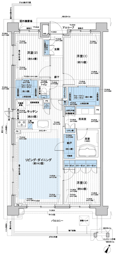 Floor: 3LDK + 2WIC + N, the occupied area: 83.18 sq m, Price: TBD