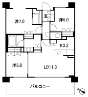 Floor: 3LDK + WIC, the area occupied: 70.1 sq m, Price: TBD