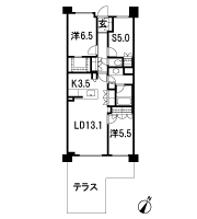 Floor: 2LDK + S + WIC, the occupied area: 76.31 sq m, Price: TBD