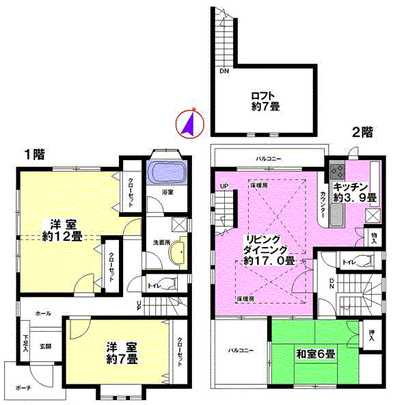 Floor plan.  ☆ For the second floor living room dining, Sunshine ・ ventilation ・ Good view