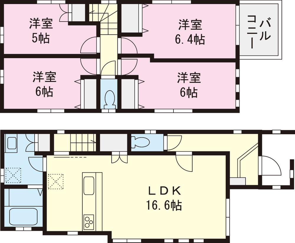 Floor plan. (9 Building), Price 38,958,000 yen, 4LDK, Land area 89.52 sq m , Building area 90.67 sq m