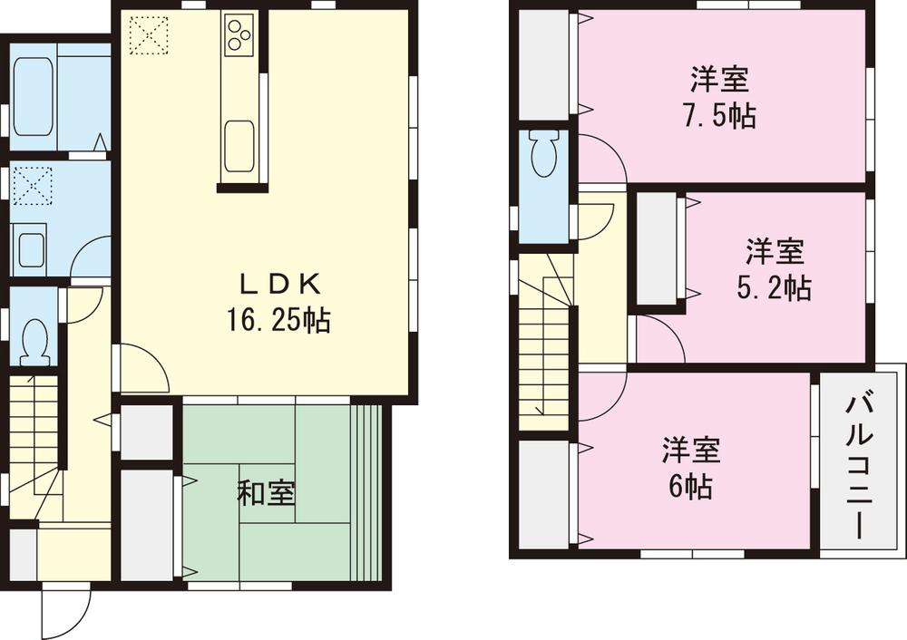 Floor plan. 45,970,000 yen, 4LDK, Land area 163.43 sq m , Building area 95.02 sq m