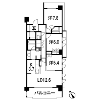 Floor: 3LDK + WIC + SIC, the occupied area: 86.08 sq m, Price: TBD