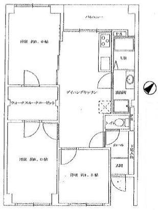 Floor plan. 3DK, Price 17.8 million yen, Occupied area 57.06 sq m , Balcony area 6.76 sq m