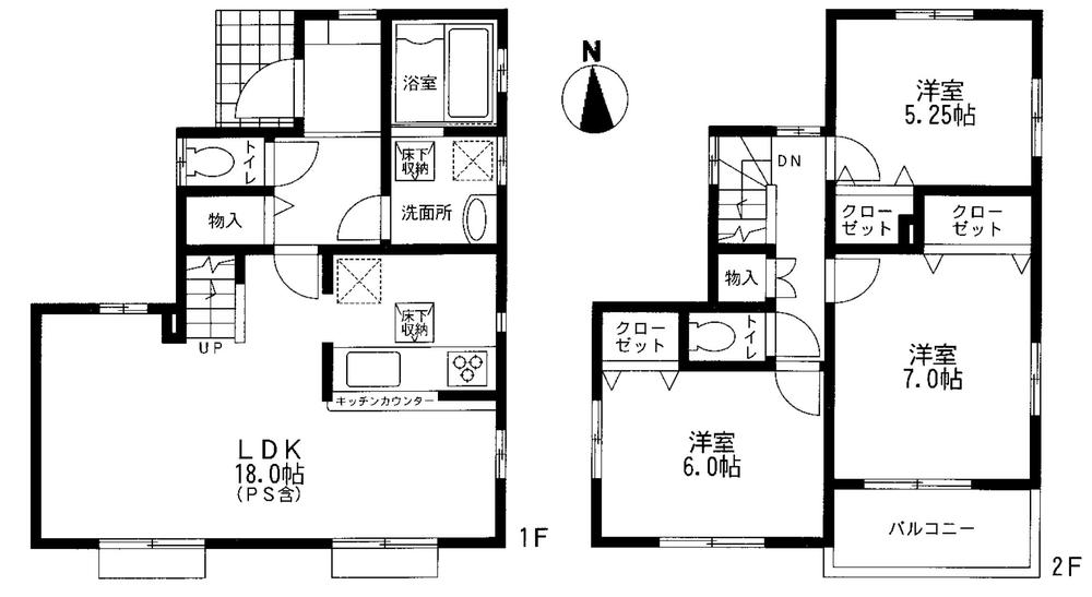 Floor plan. 31,900,000 yen, 3LDK, Land area 110.86 sq m , Building area 87.35 sq m
