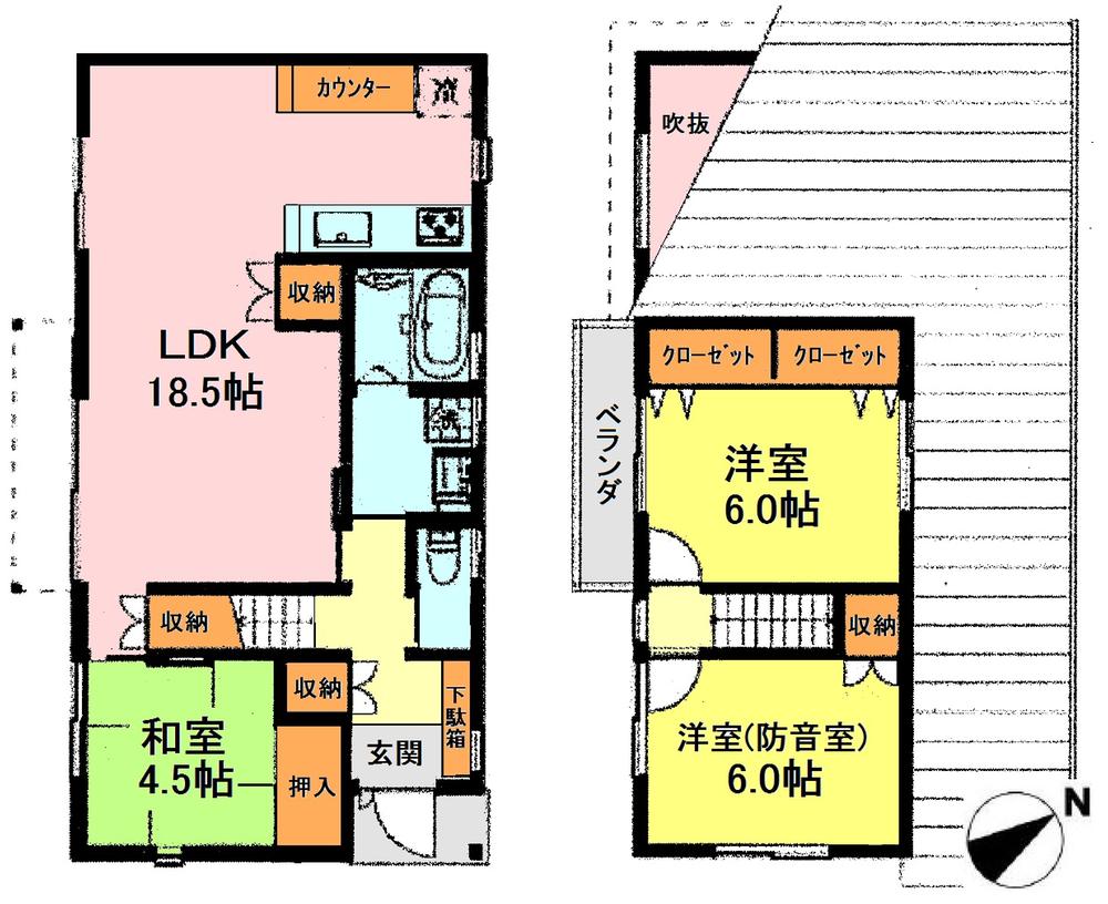 Floor plan. 43,500,000 yen, 3LDK, Land area 163.9 sq m , Building area 84.45 sq m floor plan