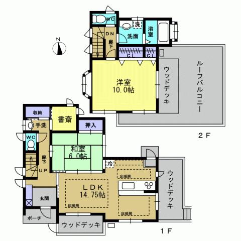 Floor plan. 28,900,000 yen, 2LDK + S (storeroom), Land area 167.41 sq m , Building area 83.42 sq m
