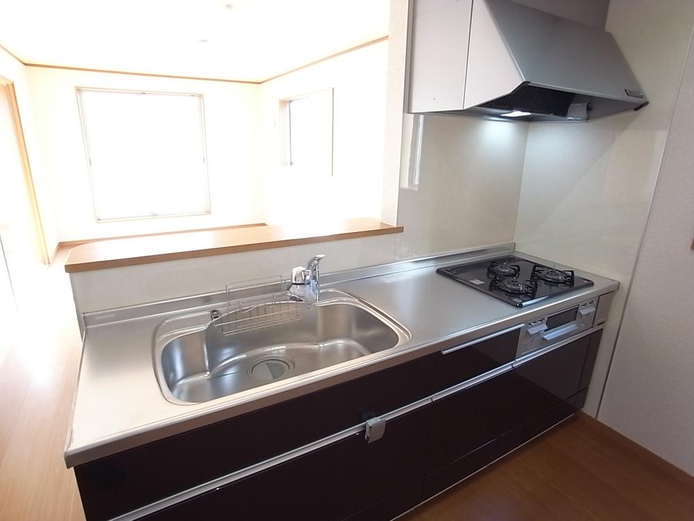 Kitchen. It is a popular face-to-face kitchen. Indoor (11 May 2013) Shooting