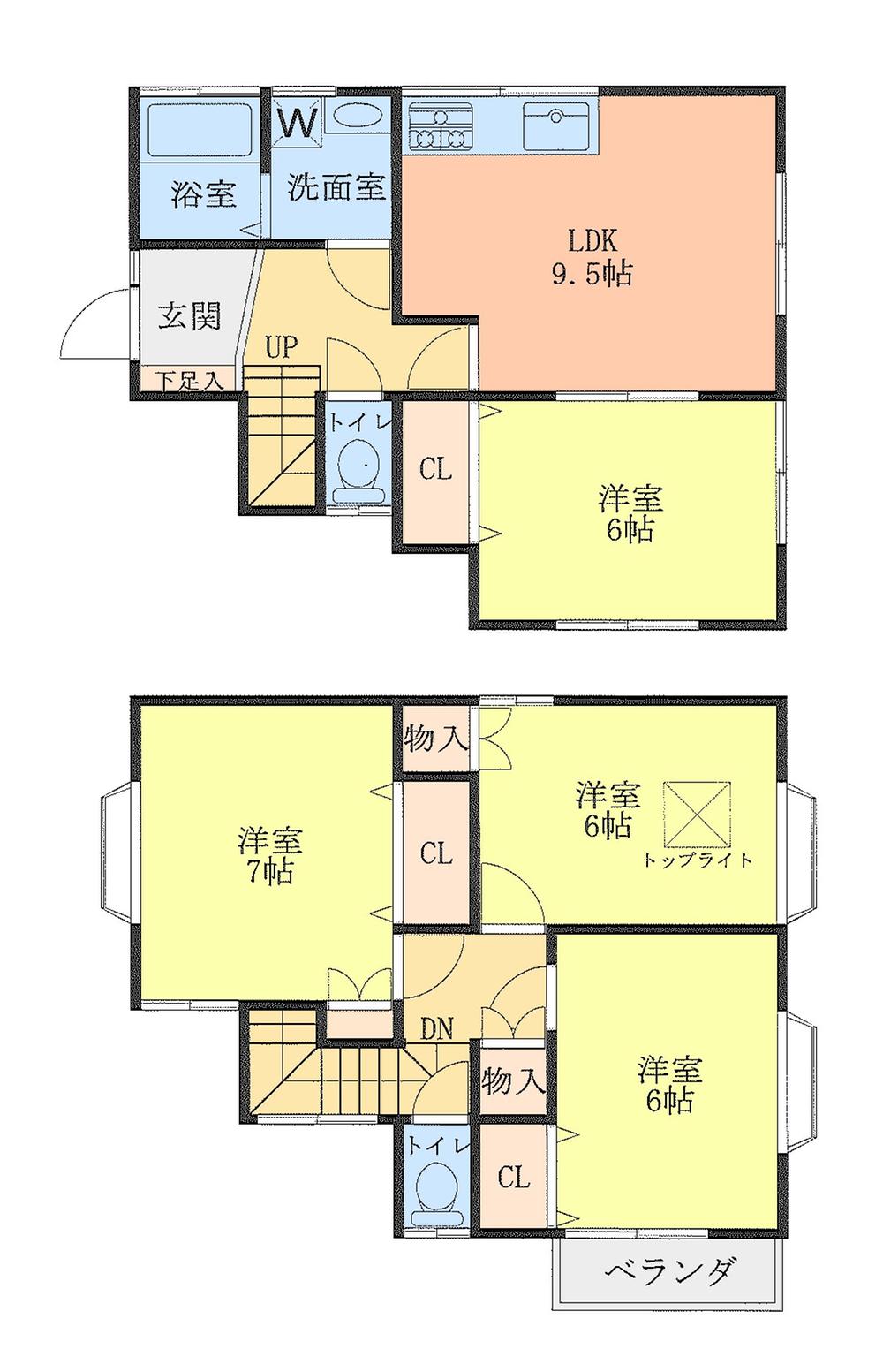 Floor plan. 26,800,000 yen, 4LDK, Land area 103.5 sq m , Building area 83.27 sq m