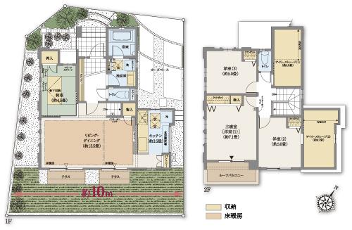Floor plan. Kokorotto Tsuruke 640m to Peak