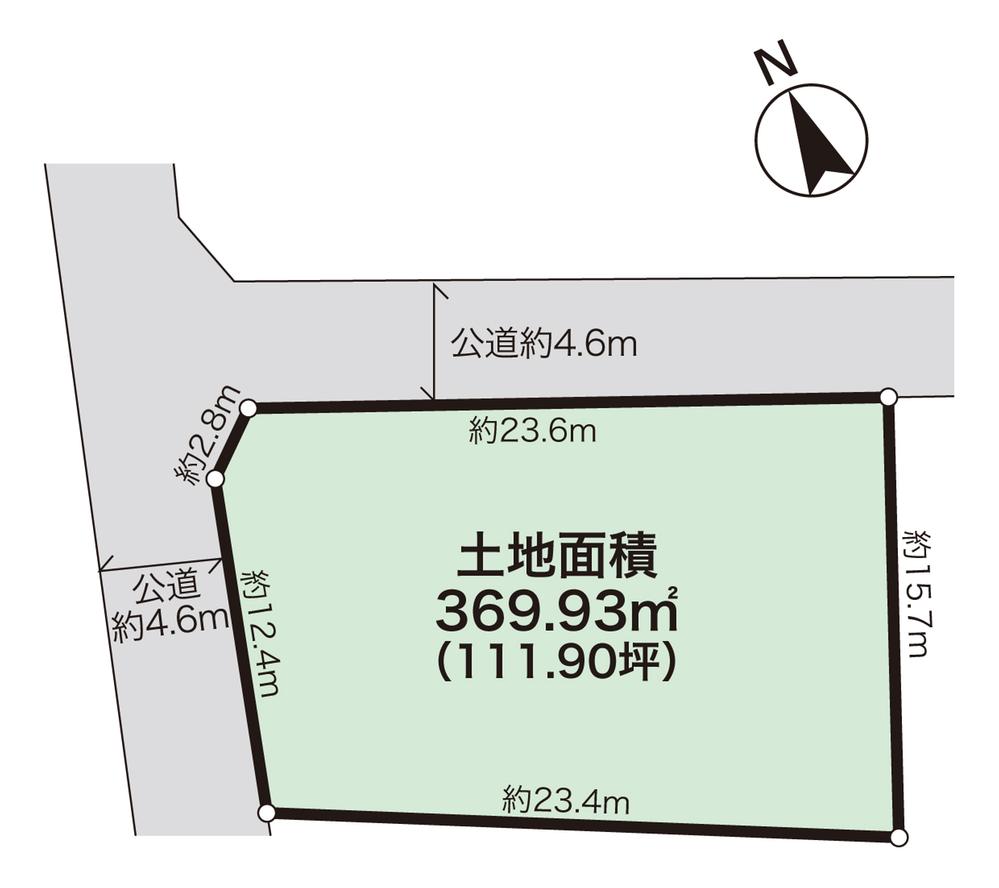 Compartment figure. Land price 135 million yen, Land area 369.93 sq m