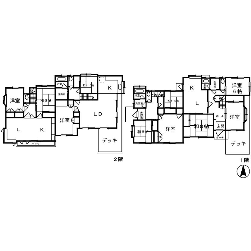 Floor plan. 96 million yen, 10LLDDKK, Land area 373.97 sq m , Building area 228.32 sq m