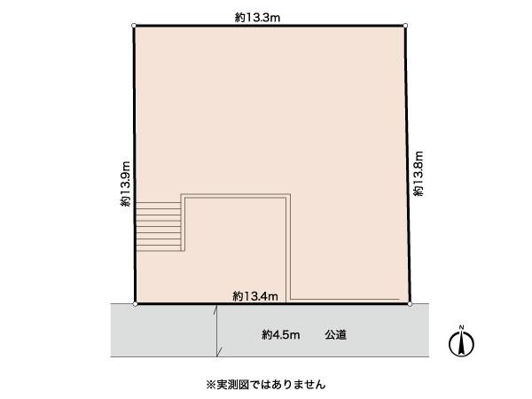 Compartment figure. Land price 35,800,000 yen, Land area 185.81 sq m