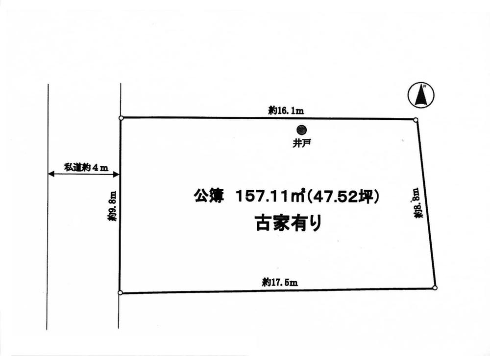 Compartment figure. Land price 30 million yen, Land area 157.11 sq m